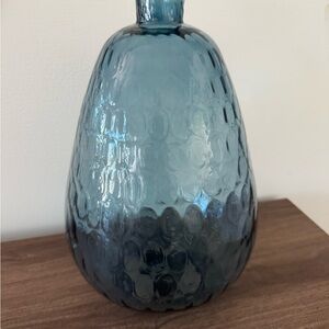 Elegant Modern Blue Glass Vase